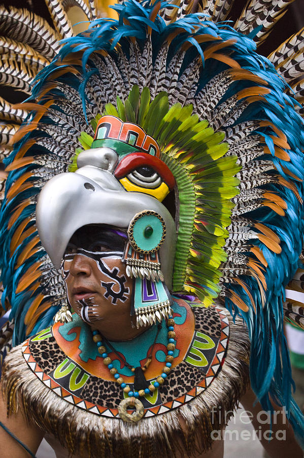Aztec Eagle Dancer - Mexico Photograph by Craig Lovell