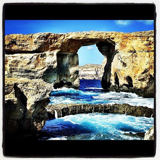 Summer Photograph - Azure Window, Gozo by Kevin Tsakonas