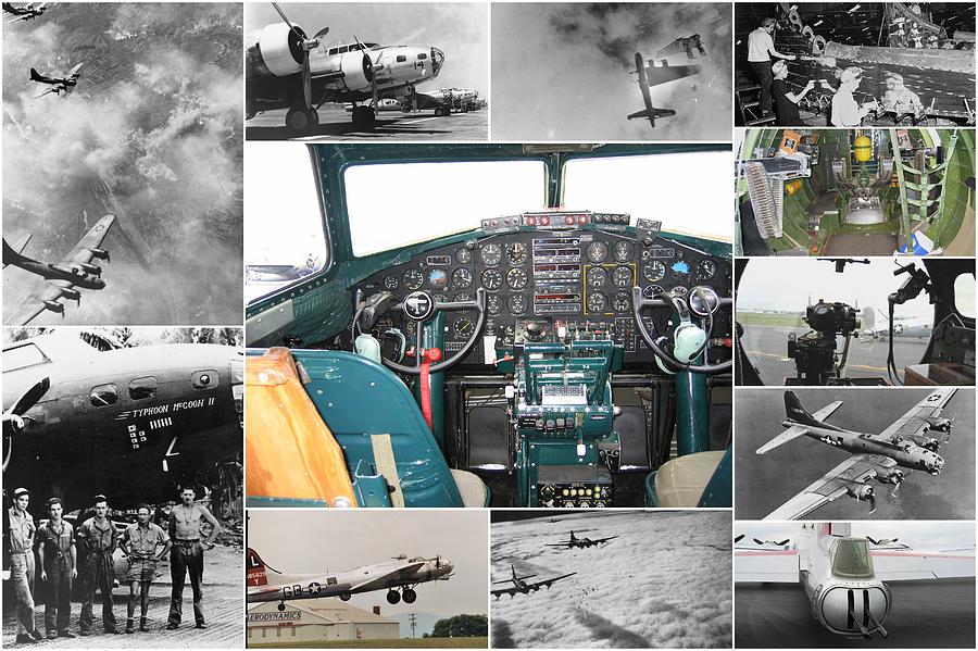 B-17 Flying Fortress Collage Photograph by Don Struke