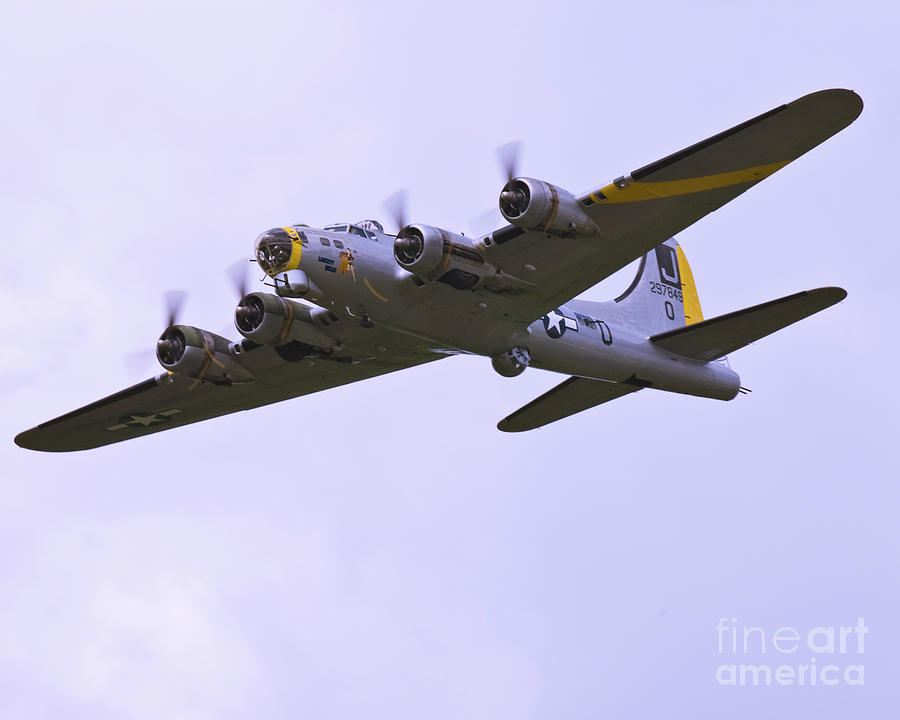 B-17G Liberty Belle approach 8x10 special Photograph by Tim Mulina