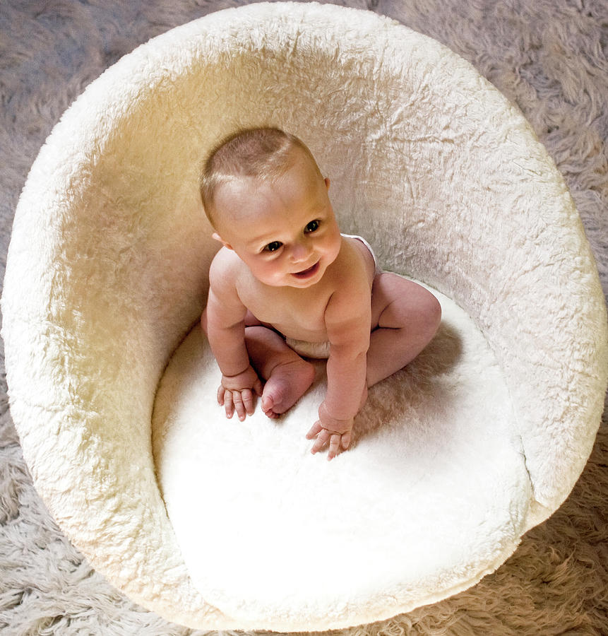 Baby In a Chair Photograph by Lorraine Devon Wilke