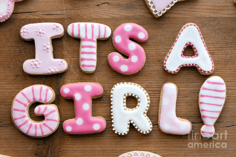 Cookie Photograph - Baby shower cookies by Ruth Black