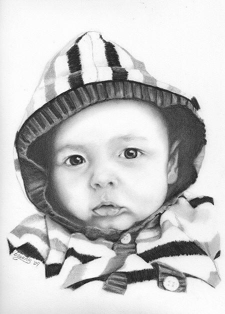 Baby T Drawing by Wanda Edwards - Fine Art America