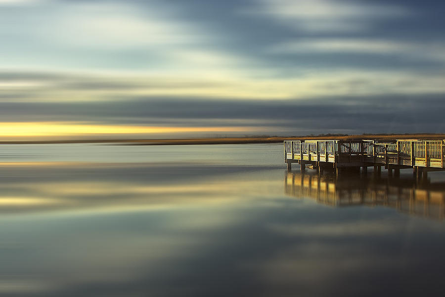Sunset Photograph - Back Bay by Bob Retnauer