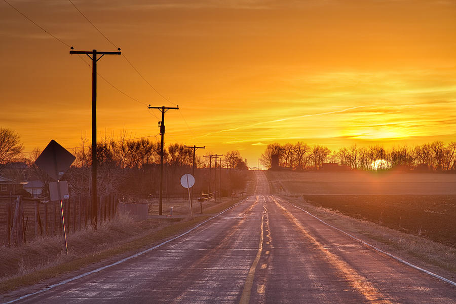 Back Country Road Sunrise  Photograph by James BO Insogna