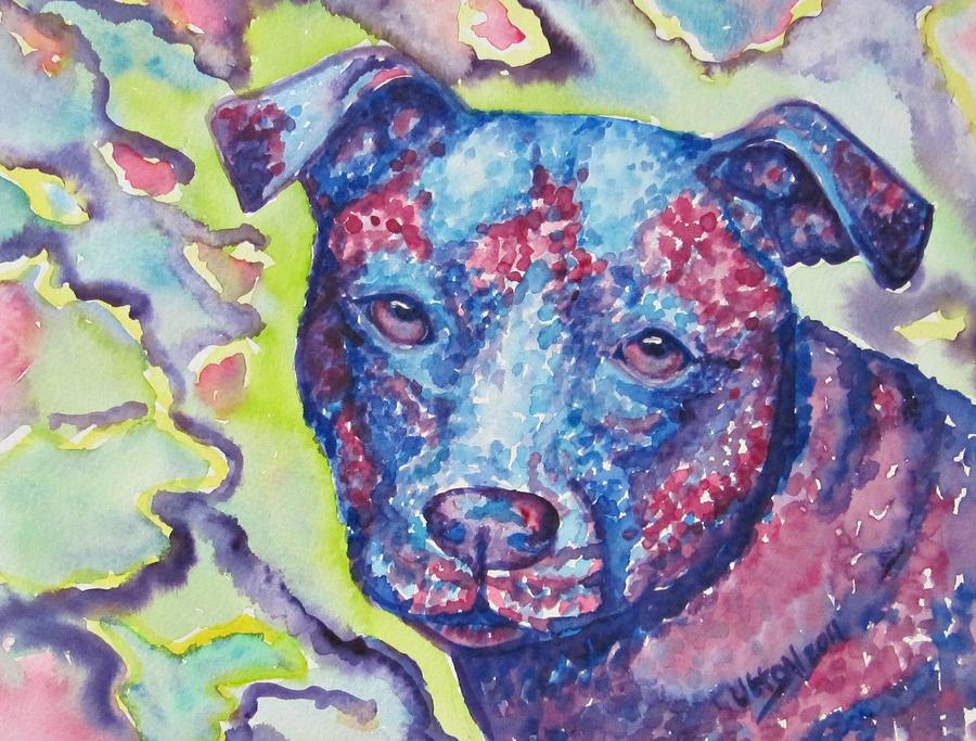 Dog Painting - Back In Time Pup by Pam Utton