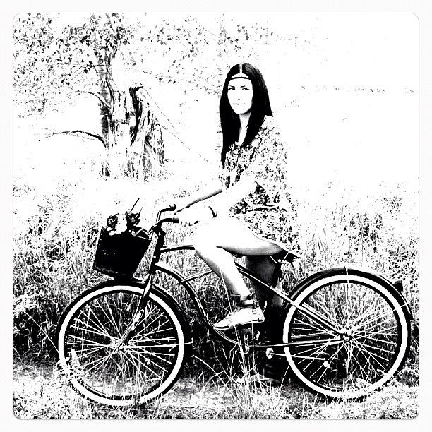 Vintage Photograph - #back #retro #vintage #bike#hippie by Ange Exile DuParadis