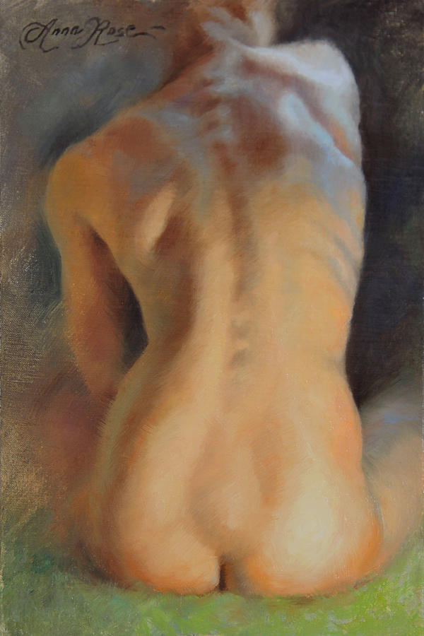 Nude Painting - Back Study in Warm and Cool by Anna Rose Bain