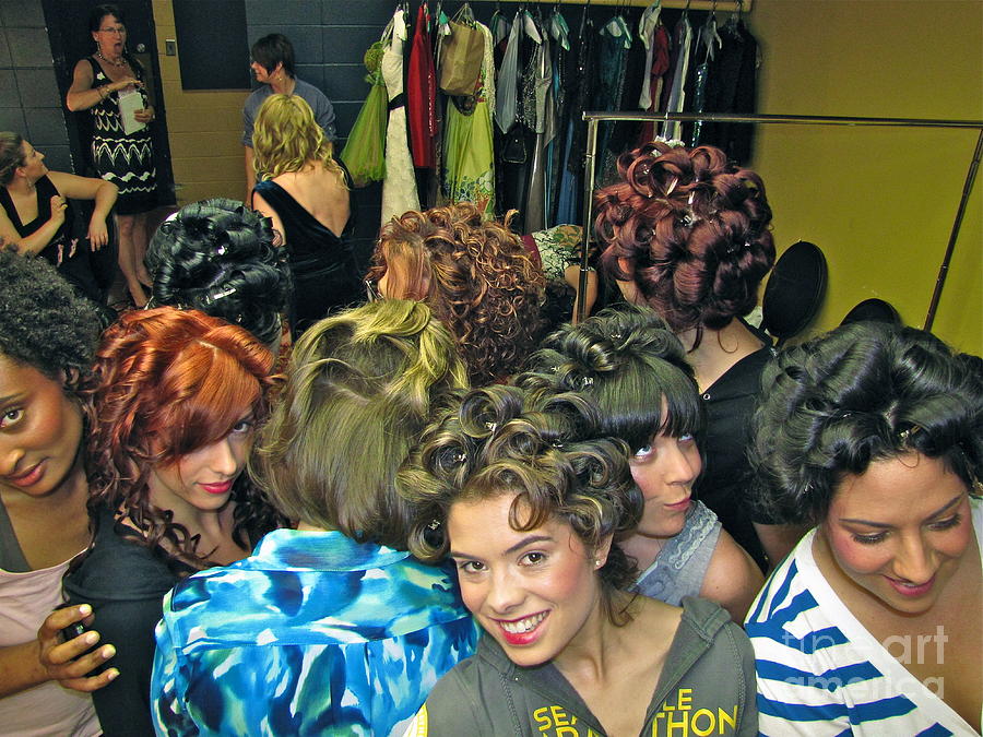 Backstage at the fashion show Photograph by Sean Griffin