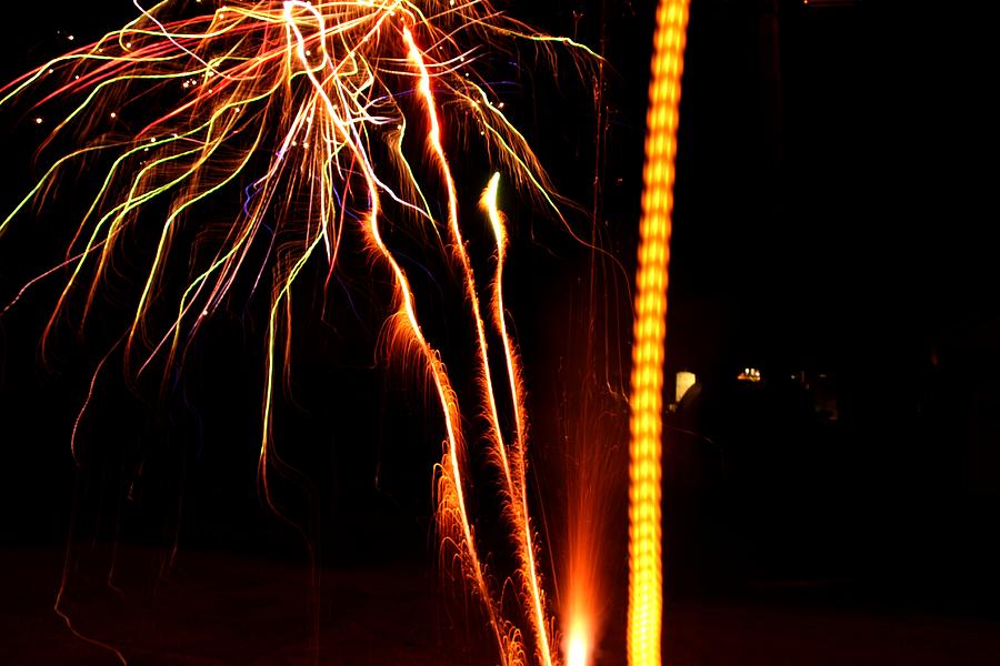 Backyard Fireworks 2012 1 Photograph by Robert Morin