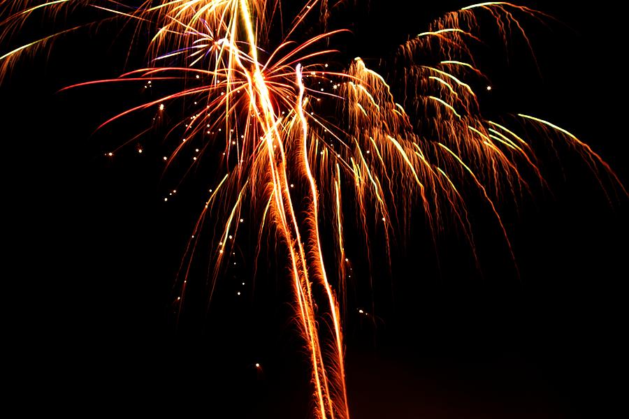Backyard Fireworks 2012 2 Photograph by Robert Morin