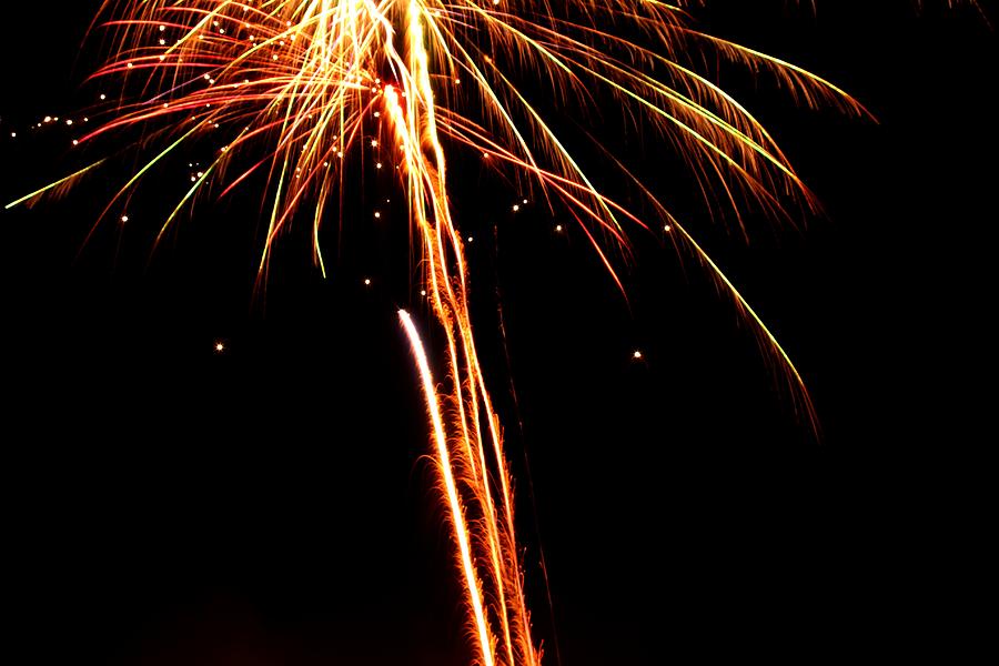 Backyard Fireworks 2012 3 Photograph by Robert Morin