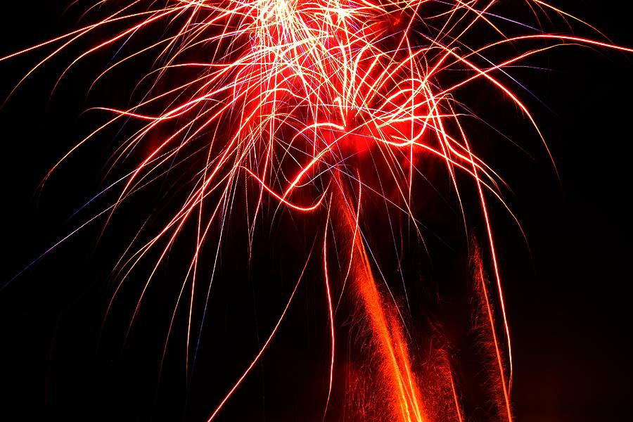 Backyard Fireworks 2012 4 Photograph by Robert Morin