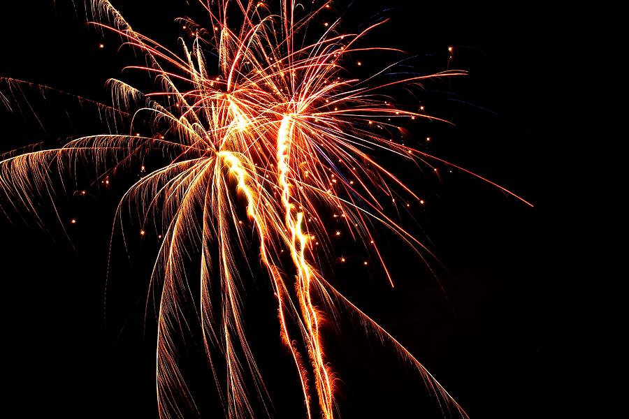 Backyard Fireworks 2012 5 Photograph by Robert Morin