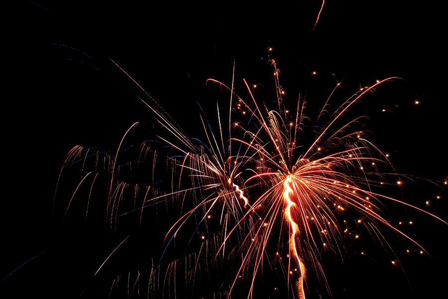 Backyard Fireworks 2012 7 Photograph by Robert Morin