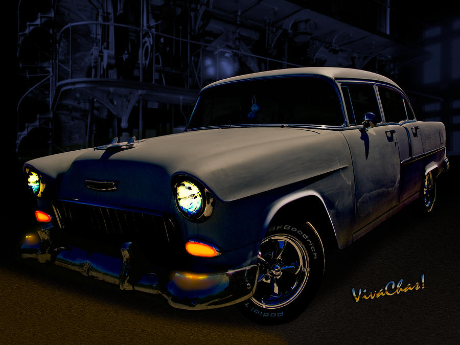 Bad 55 Chevy Rat Rod Photograph by Chas Sinklier