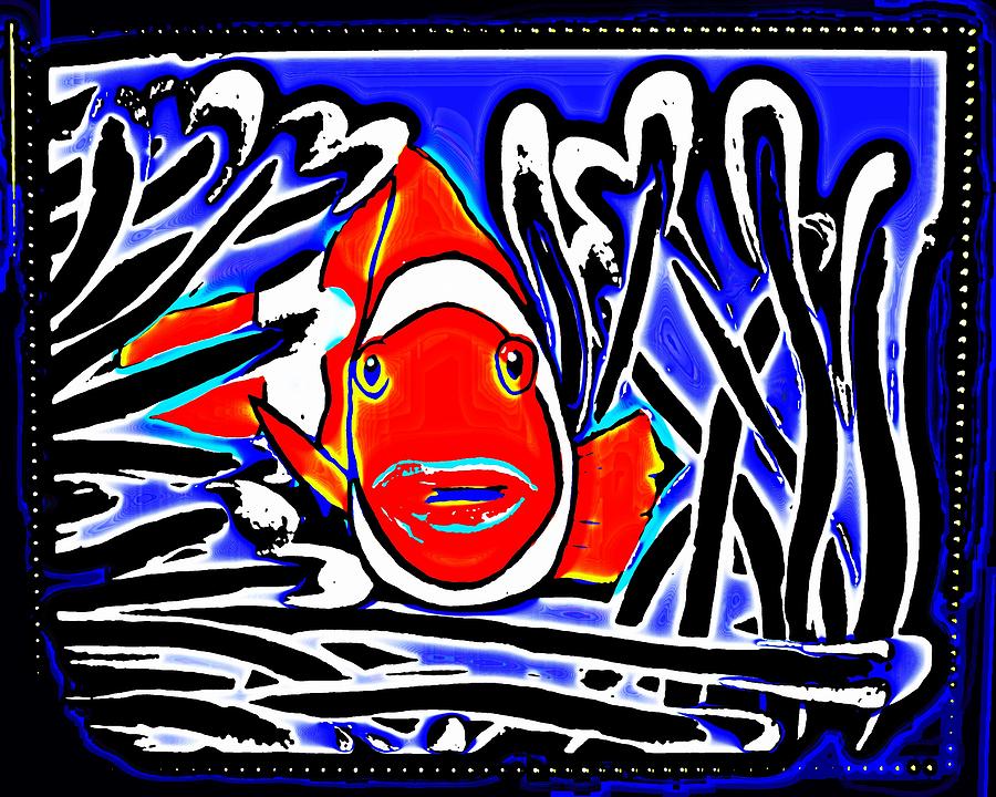 Bad Fishy Painting by Robert Francis