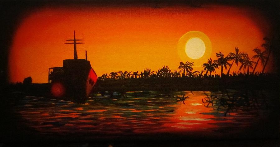 Bad Sunset Painting by Robert Francis