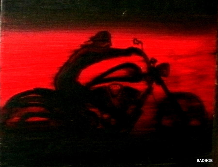 Badbobsbike Painting by Robert Francis