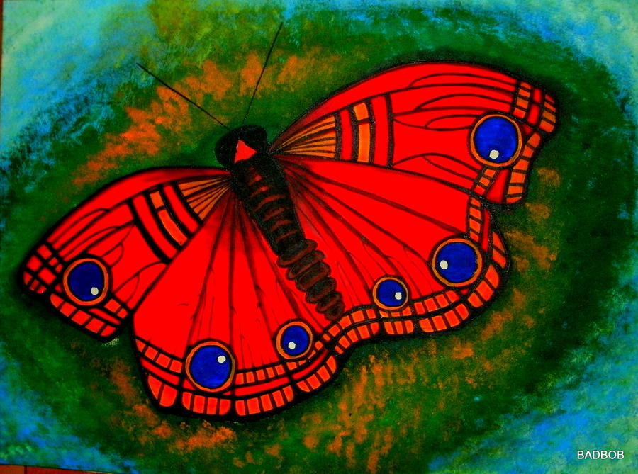 Badbutterfly Painting by Robert Francis
