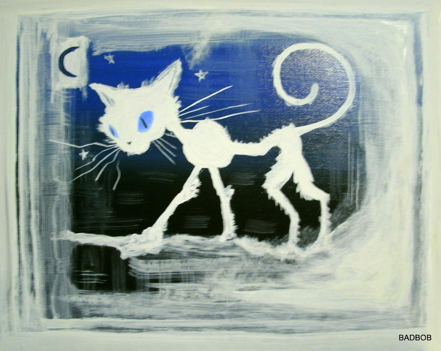 Badcat Painting by Robert Francis