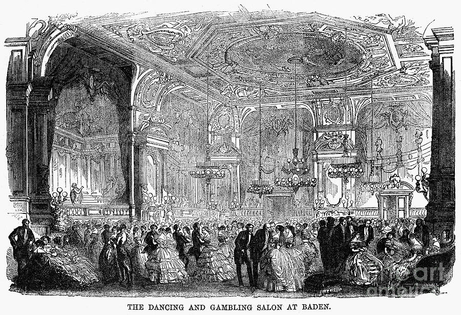 Baden-baden: Salon, 1858 Photograph by Granger - Fine Art America