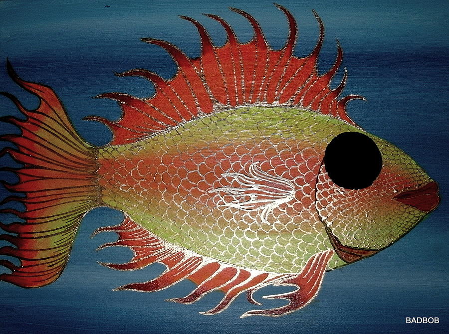 Badfish Painting by Robert Francis