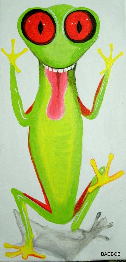 Badfrog Painting by Robert Francis