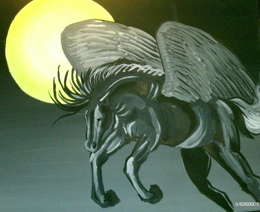 Badhorse Painting by Robert Francis