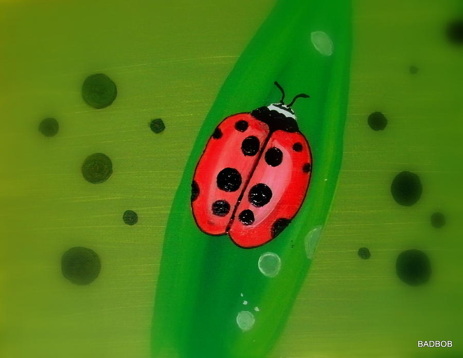 Badladybug Painting by Robert Francis