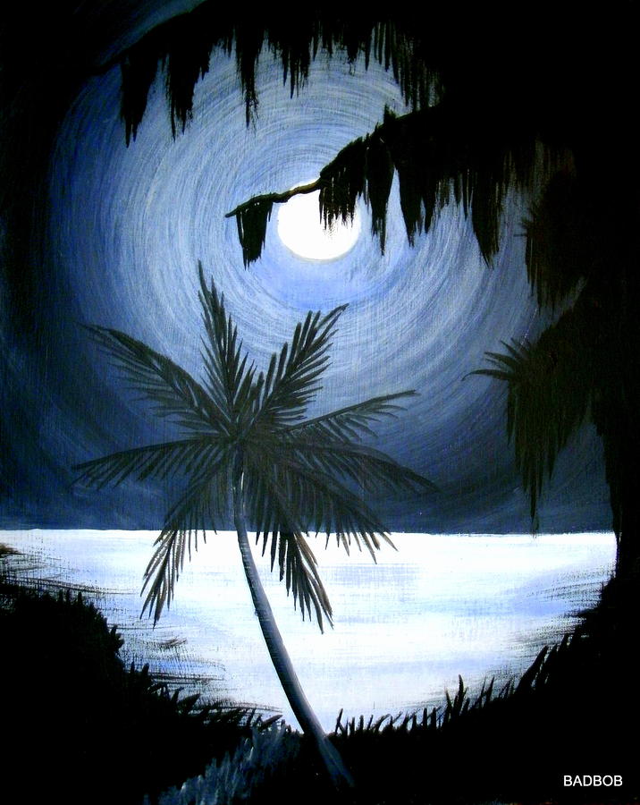 Badmoonlight Painting by Robert Francis