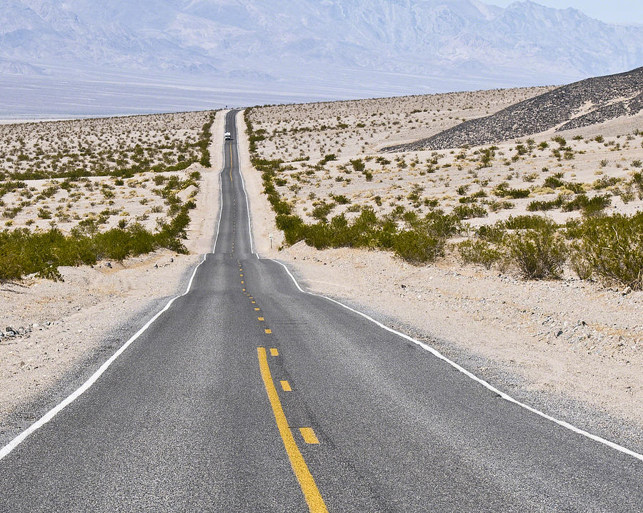 Badwater Road Photograph by Ray Devlin