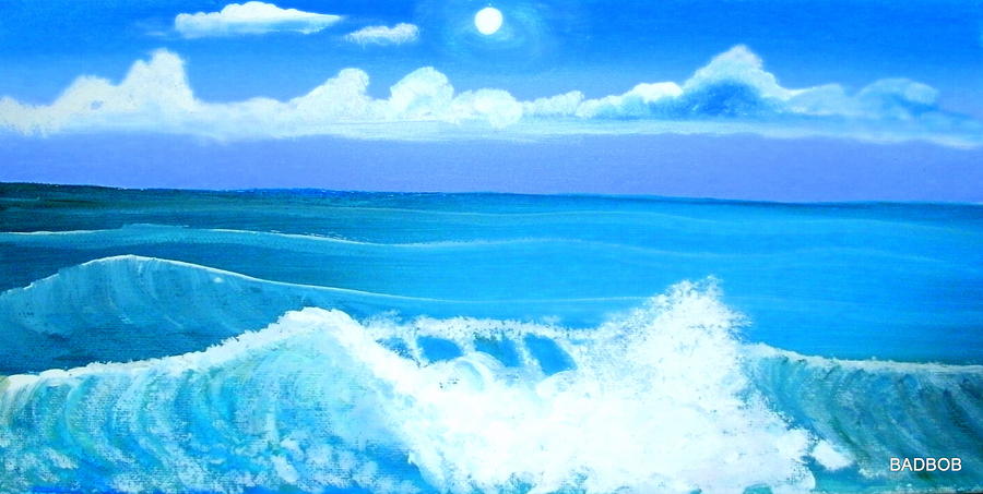 Badwave Painting by Robert Francis