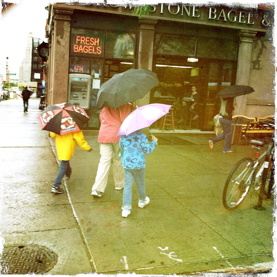 Bagels and umbrellas Photograph by Frank Winters