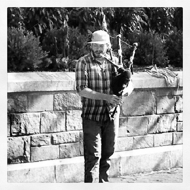 New York City Photograph - Bagpipes In The Park. #nyc #unionsquare by Christopher M Moll
