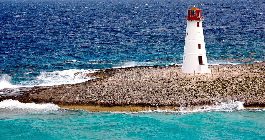 Bahamas Lighthouse Photograph by Joe Granita