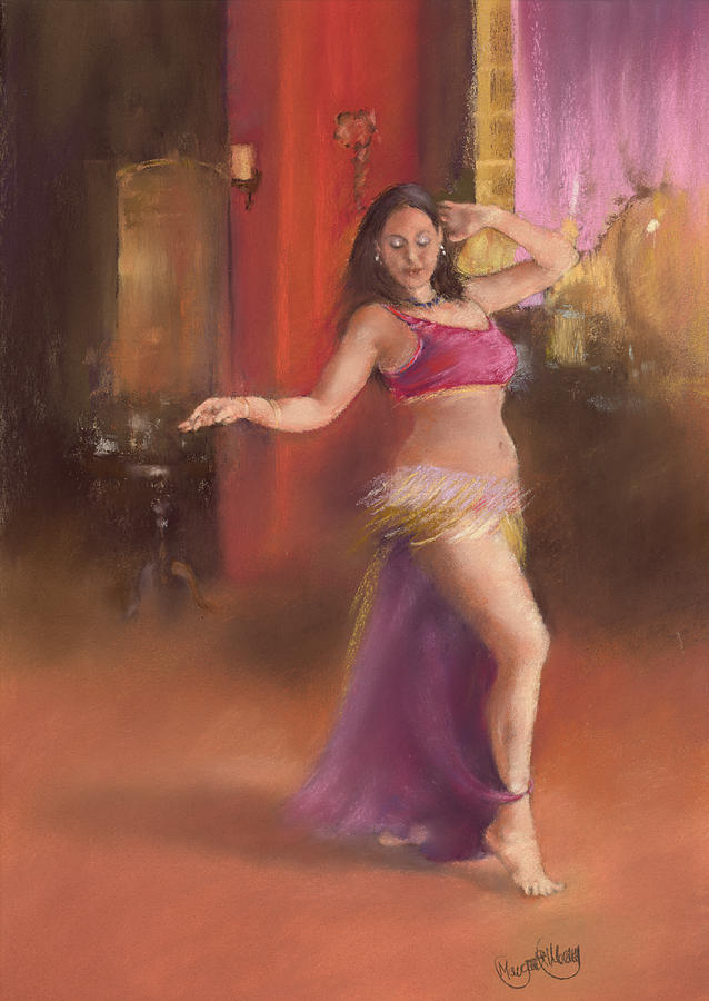 Pastel Painting - Bailarina de la Danza del Viente by Margaret Merry