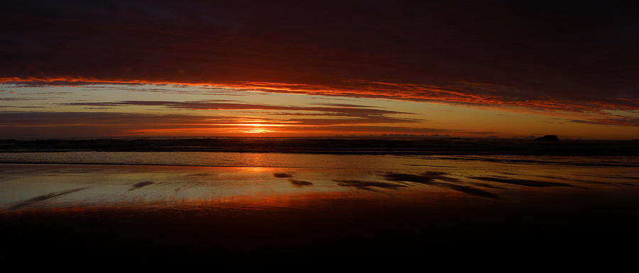 Sunset Photograph - Bailey Reflections 4 by Tatiacha  Bhodsvatan