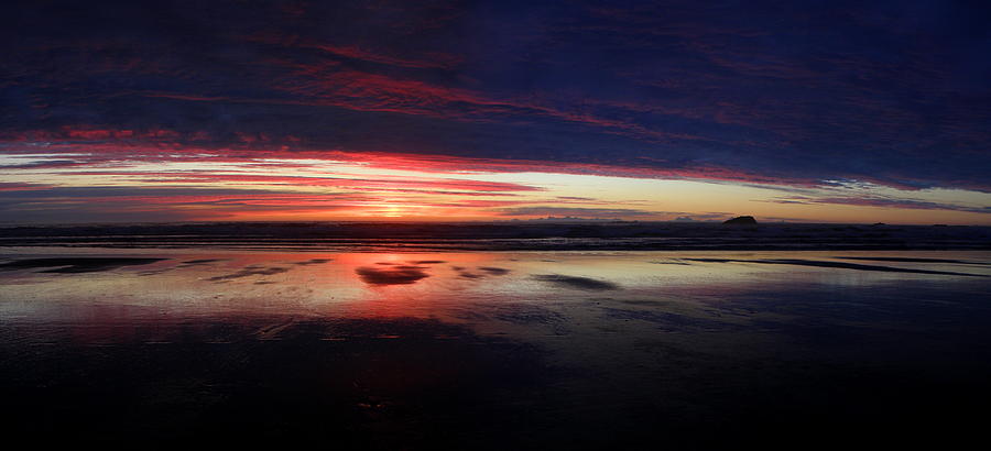 Sunset Photograph - Bailey Reflections 7 by Tatiacha  Bhodsvatan