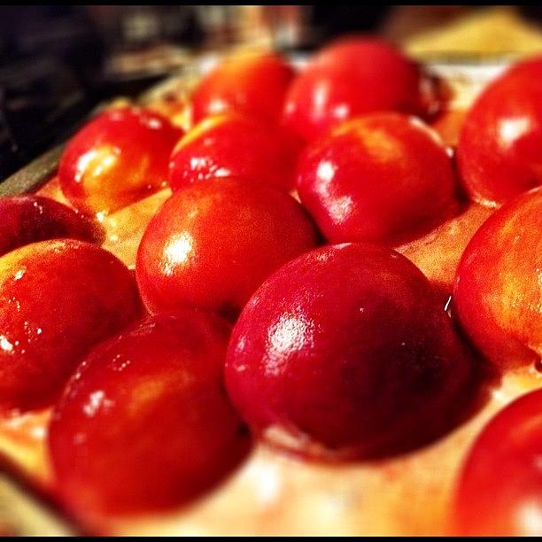 Baked Peaches... A La Mode! Photograph by Steve Burrows