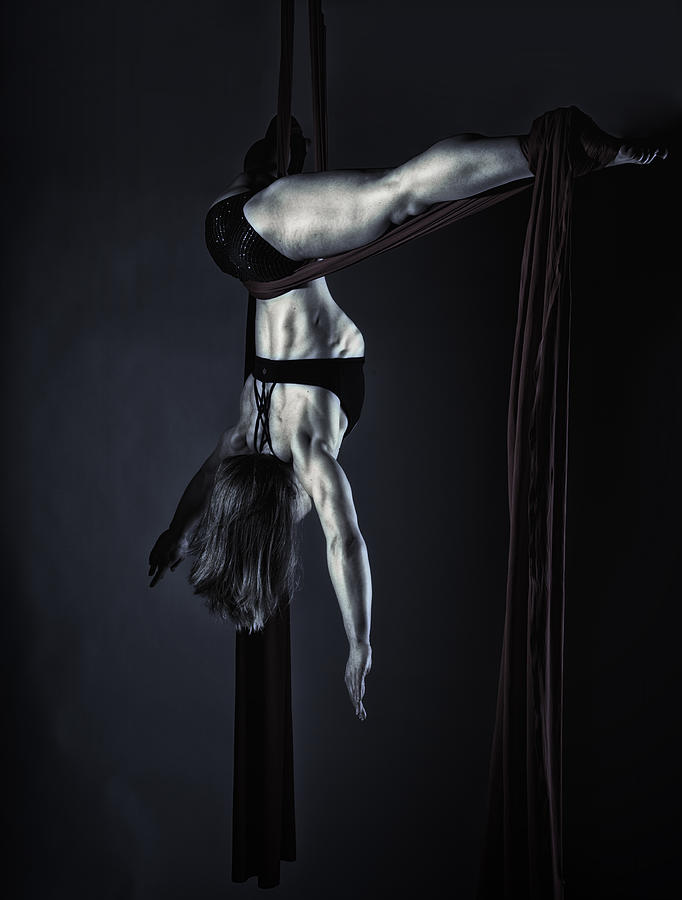 Balance of Power 2012 series Suspension in Blue Photograph by Monte Arnold