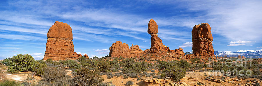 Nature Photograph - Balanced Rock at Arches National Park Utah by Sergey Korotkov