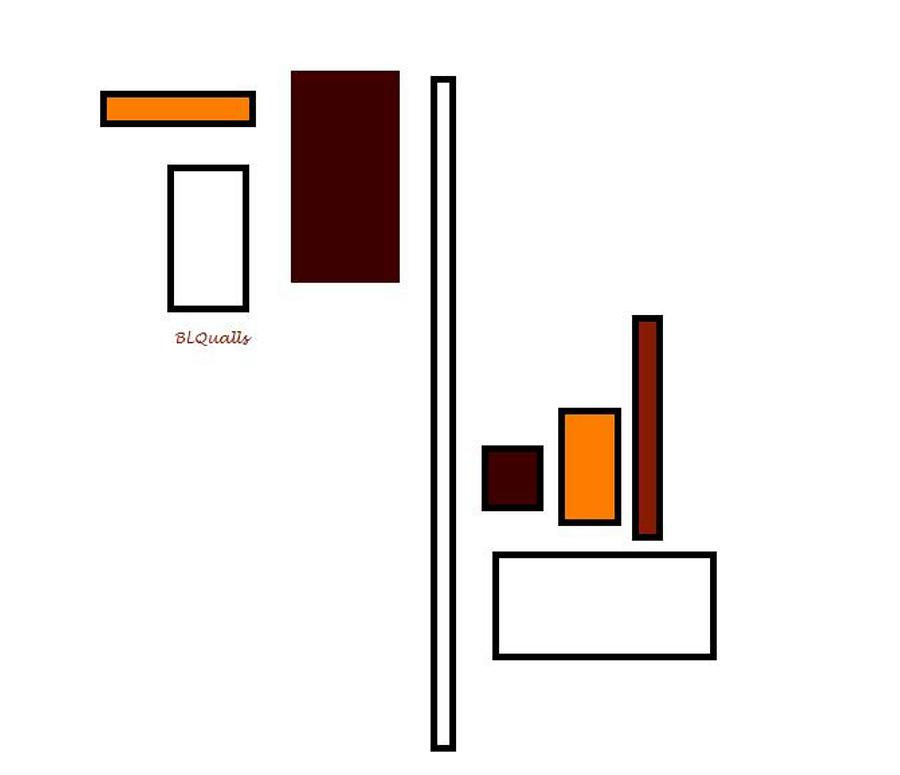 Abstract Digital Art - Balancing Brown and Orange by B L Qualls