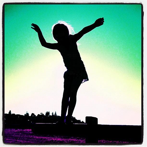 Abstract Photograph - Balancing Girl 2. #iheartinstagram by Shayle Graham