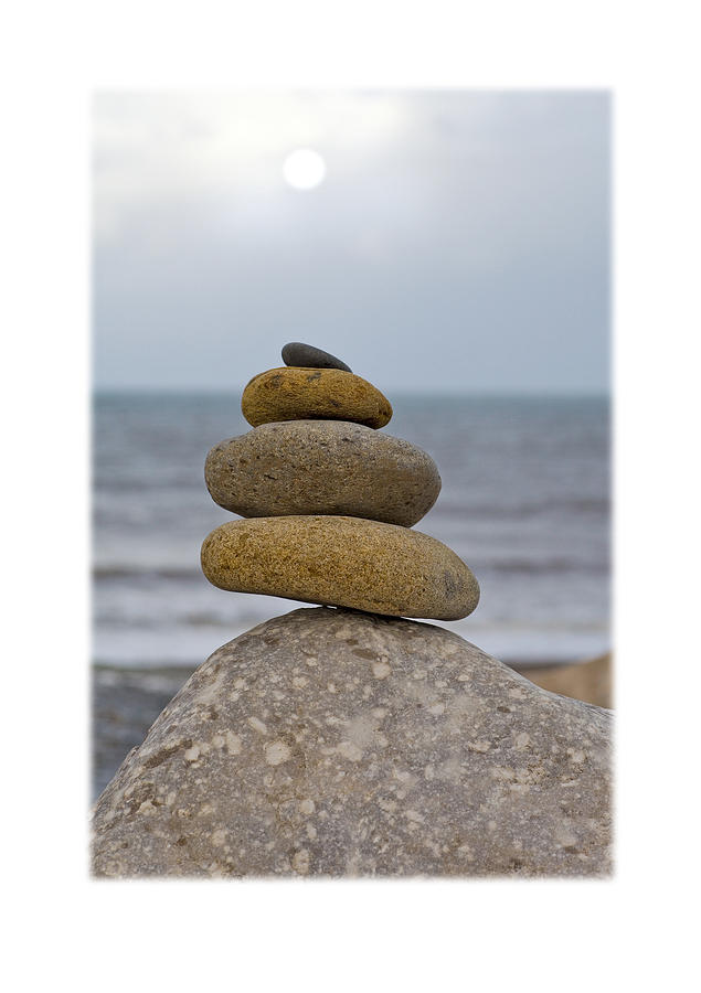 Balancing Pebbles Photograph by Mal Bray