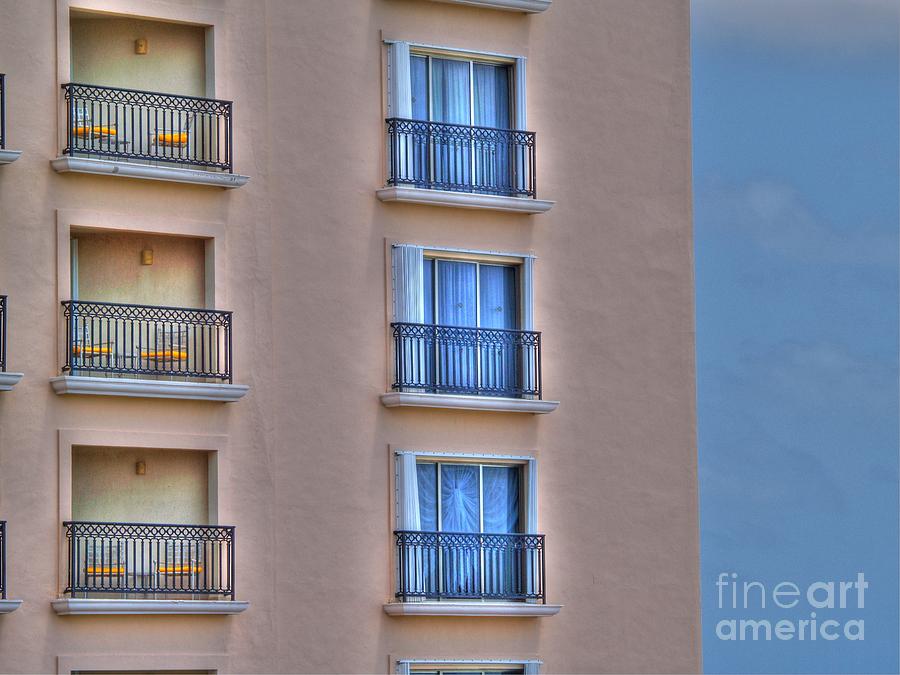 Pattern Photograph - Balconies by Jimmy Ostgard
