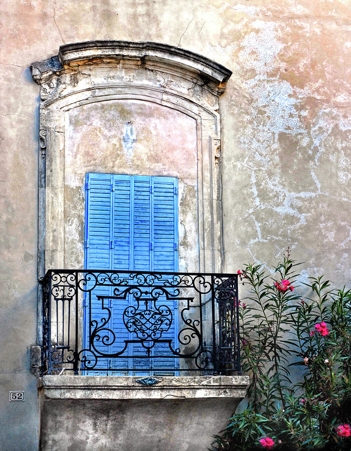 Balcony Provence France Photograph by Dave Mills