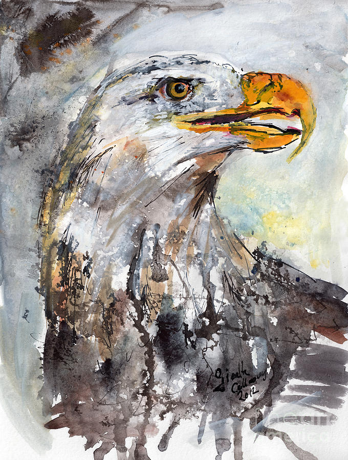 Bald Eagle Painting by Ginette Callaway