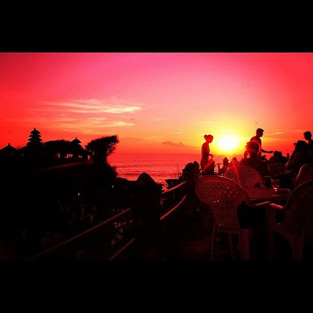 Nature Photograph - Bali Sunset #indonesia #bali #tanahlot by Zsolt Bugarszki