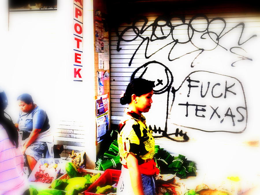 Abstract Photograph - Balinese tagging Texas by Funkpix Photo Hunter